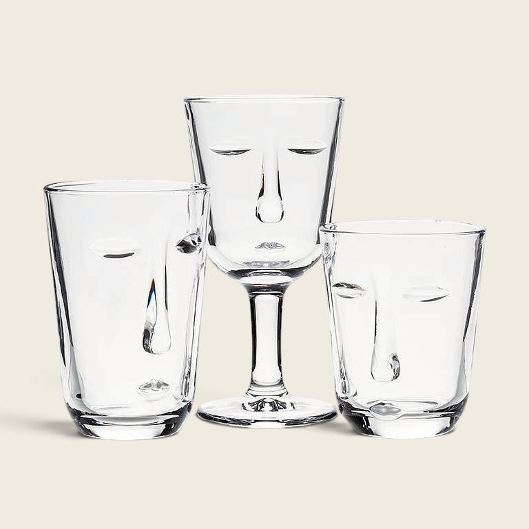 Resting Face Glassware