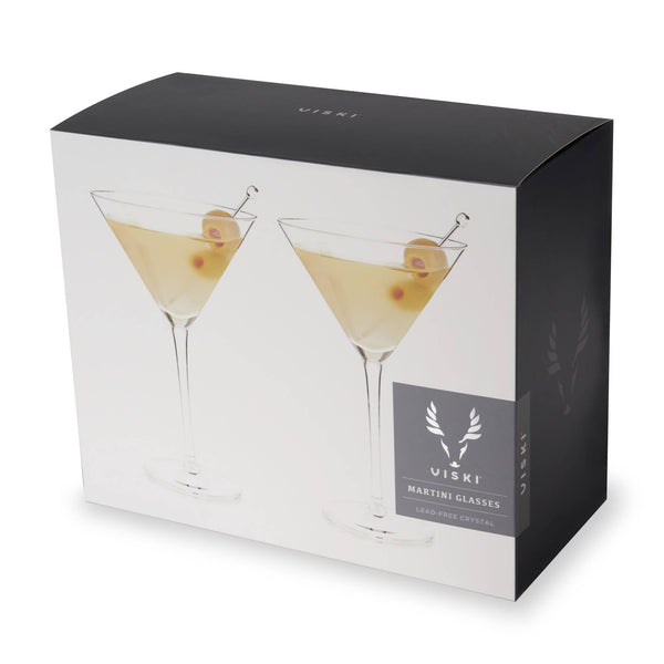 Raye™ Stemmed Crystal Martini Glasses Set of 2