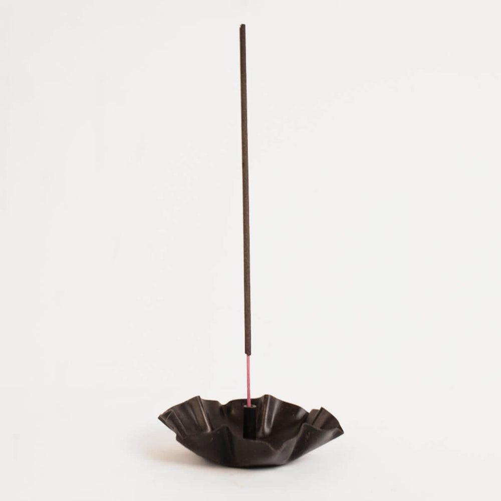 Iron Lotus Incense Holder