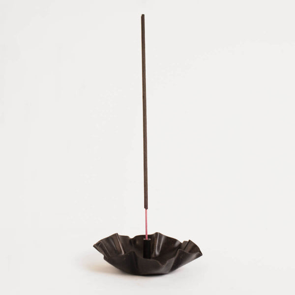 Iron Lotus Incense Holder