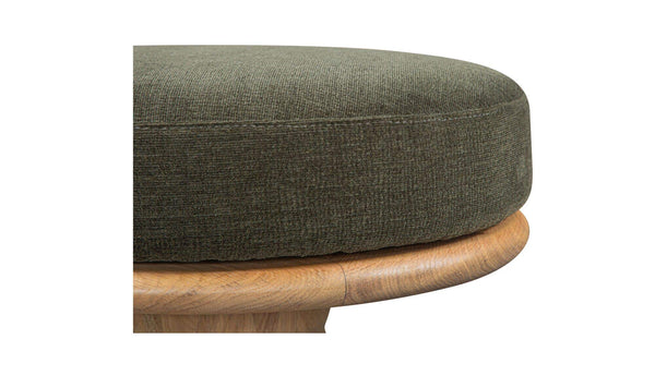 Nio Swivel Counter Stool, Dark Green