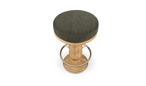 Nio Swivel Counter Stool, Dark Green