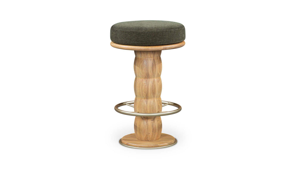 Nio Swivel Counter Stool, Dark Green