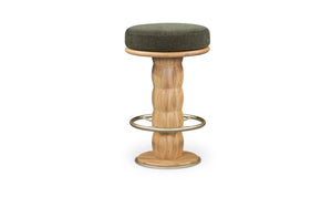 Nio Swivel Counter Stool, Dark Green