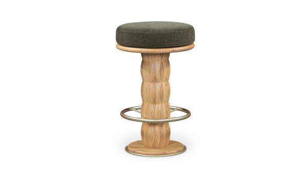 Nio Swivel Counter Stool, Dark Green