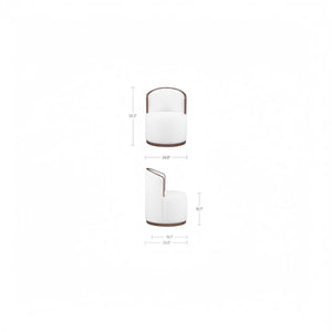 Swivel Dining Chair Cream