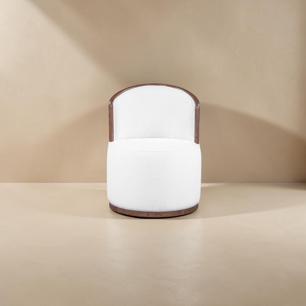 Swivel Dining Chair Cream