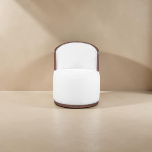 Swivel Dining Chair Cream