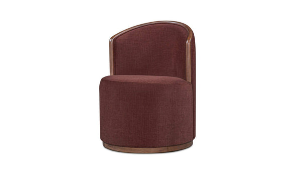 Rossi Swivel Dining Chair, Berry