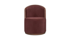 Rossi Swivel Dining Chair, Berry