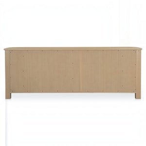 Curved-Corner 6 Drawer Dresser Natural