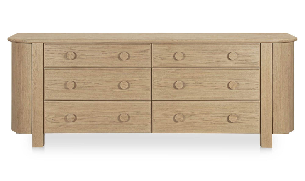 Loren 6 Drawer Dresser Natural