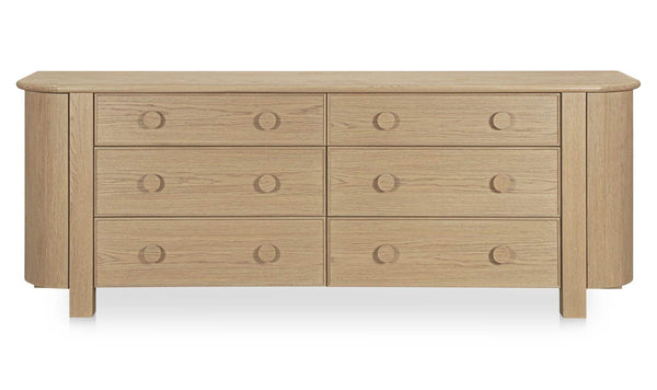 Loren 6 Drawer Dresser Natural