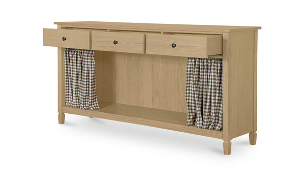 Isabelle Console Table Brown Gingham