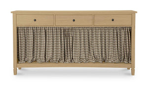 Isabelle Console Table Brown Gingham