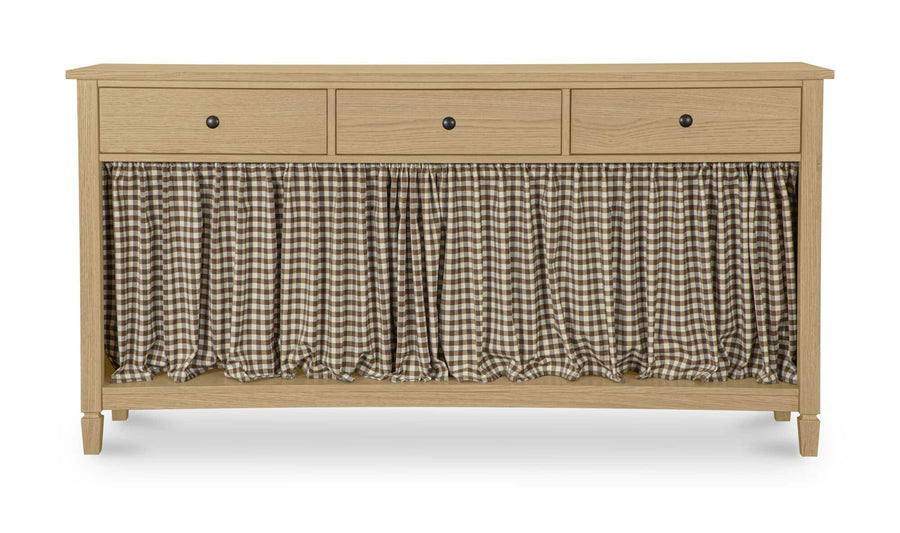 Isabelle Console Table Brown Gingham