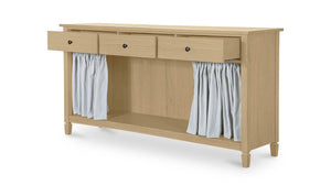 Isabelle Console Table Light Blue Stripe