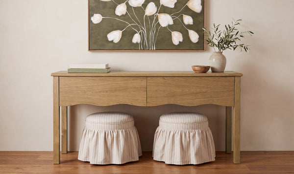 Clea Console Table, Heritage Brown