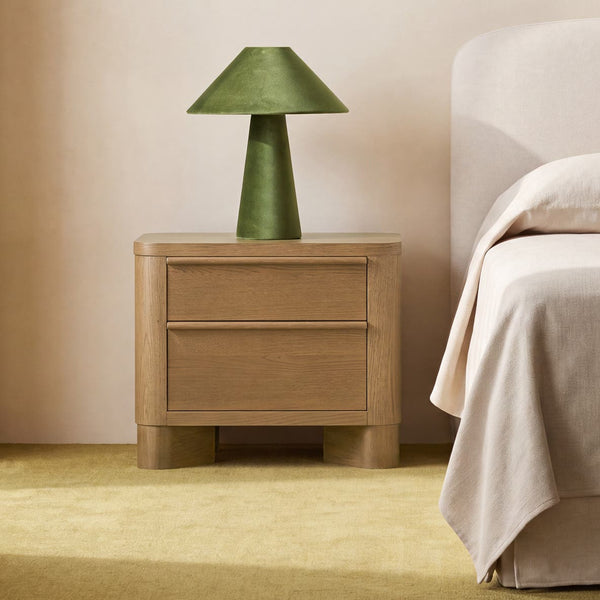 Segment Nightstand, Heritage Brown