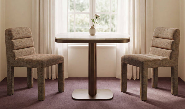 Hollin Dining Chair Speckled Brown-Set of Two