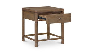 Evermore 1 Drawer Nightstand Brown