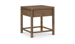 Evermore 1 Drawer Nightstand Brown