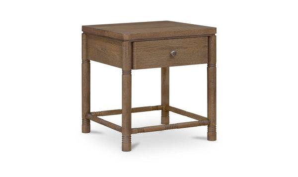 Evermore 1 Drawer Nightstand Brown
