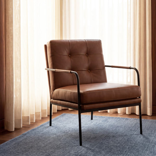 Sterling Accent Chair Brown Leather