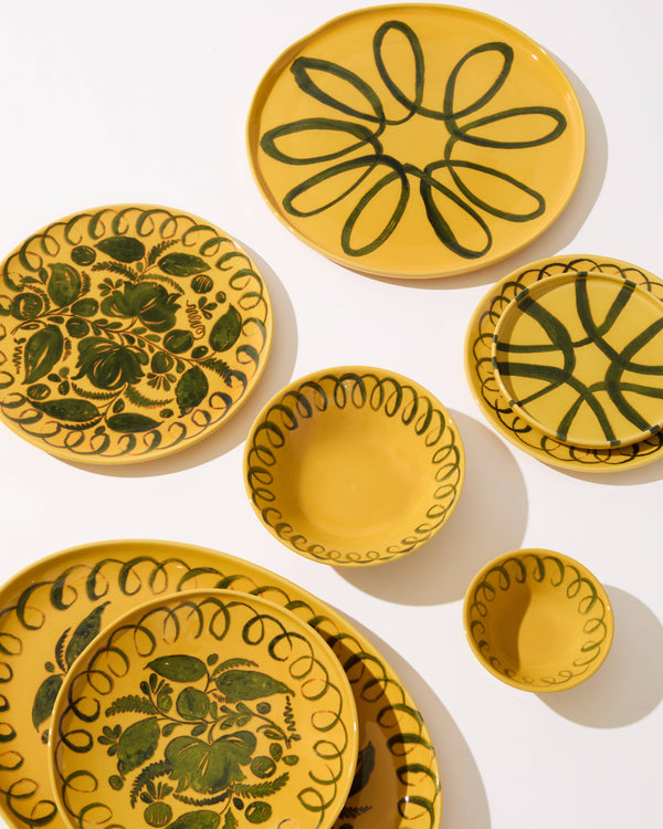 Amalfi Dinner Plate Mustard