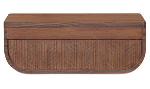 Hettie Floating Nightstand Dark Brown