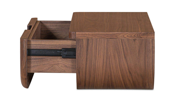 Hettie Floating Nightstand Dark Brown