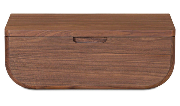 Hettie Floating Nightstand Dark Brown