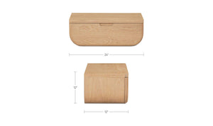 Hettie Floating Nightstand Natural