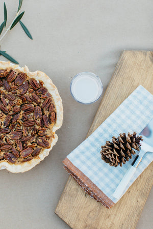 Two-Tone Gingham Blue/Cognac Napkins