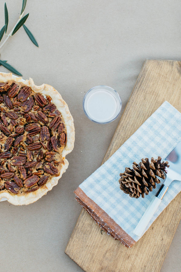 Two-Tone Gingham Blue/Cognac Napkins