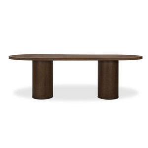 Fenwick Oval Dining Table Dark Brown