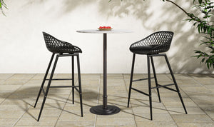 Tori Outdoor Bar Table White Marble
