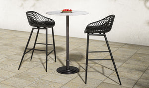 Tori Outdoor Bar Table White Marble