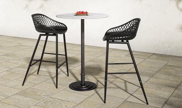 Tori Outdoor Bar Table White Marble