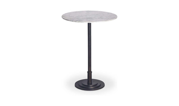 Tori Outdoor Bar Table White Marble