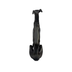 Black Cast Aluminum Dog Sculpture