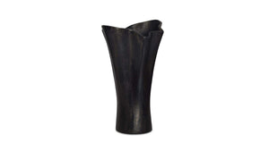 Yeri Cast Aluminum Vase Black