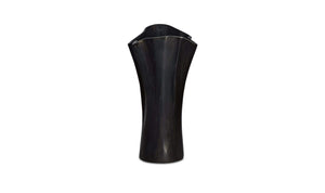 Yeri Cast Aluminum Vase Black