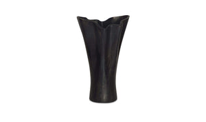 Yeri Cast Aluminum Vase Black