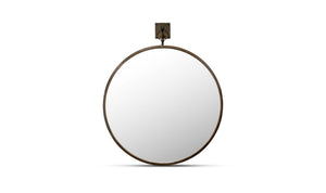 Cameo Mirror Aged Brass