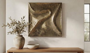 Bode Wall Sculpture Aged Brass