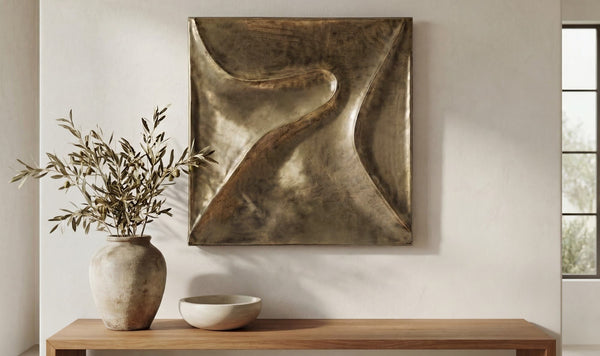 Bode Wall Sculpture Aged Brass