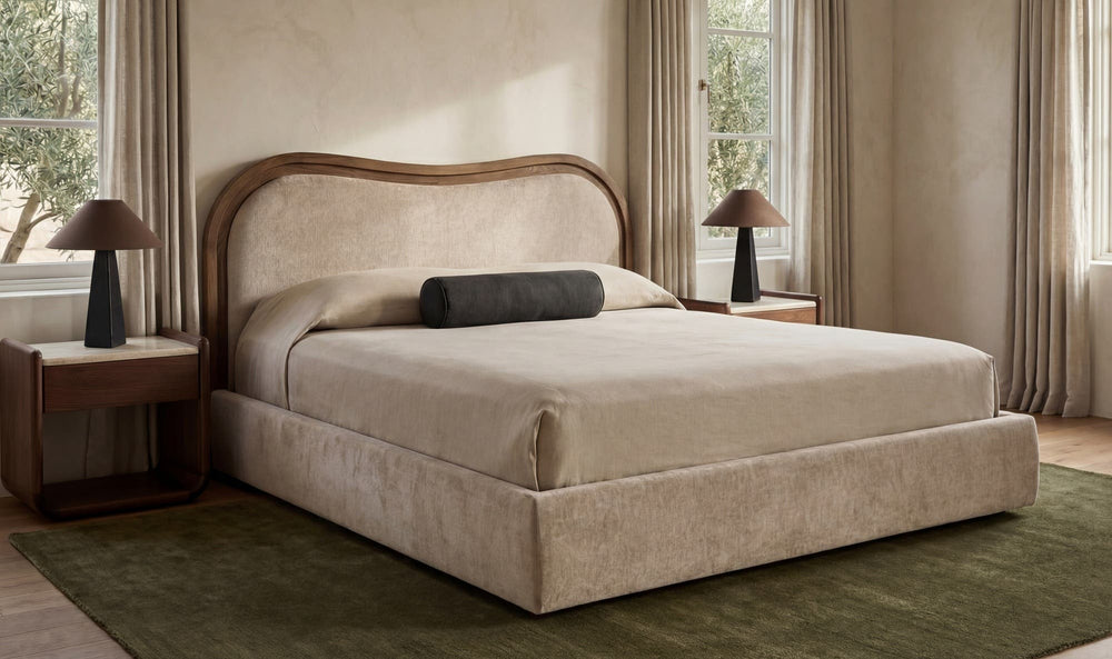 Camilla Queen Bed Oat