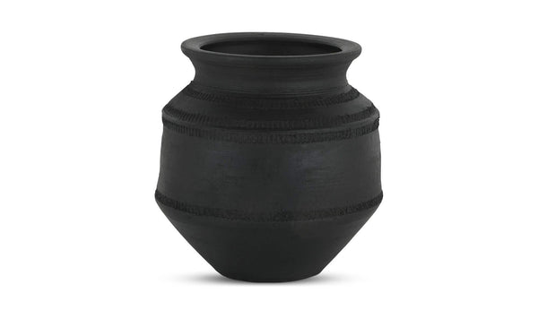 Astra Vessel Black Terracotta