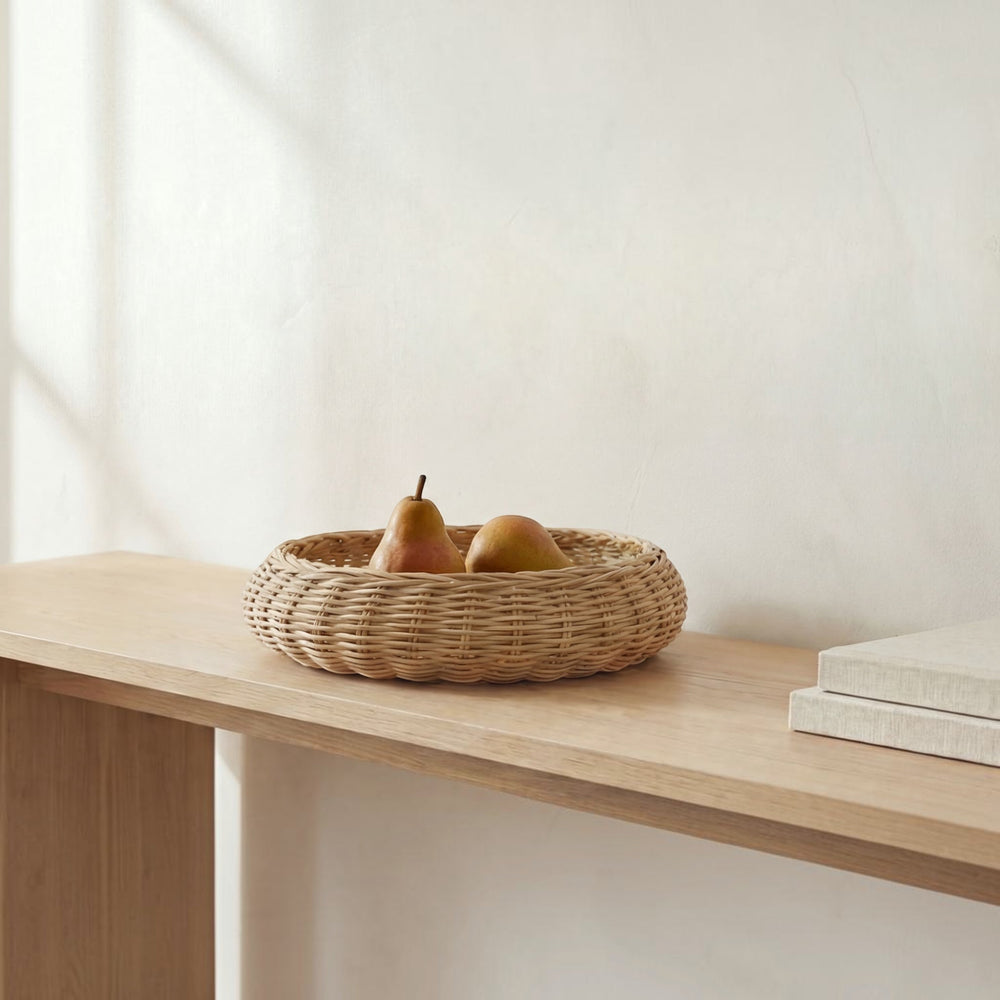 Woven Cane Bowl Natural